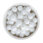 Silicone Shape Beads Icosahedron 14mm White from Cara & Co Craft Supply