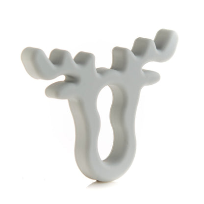 Silicone Teethers and Pendants Antlers Glacier Grey from Cara & Co Craft Supply