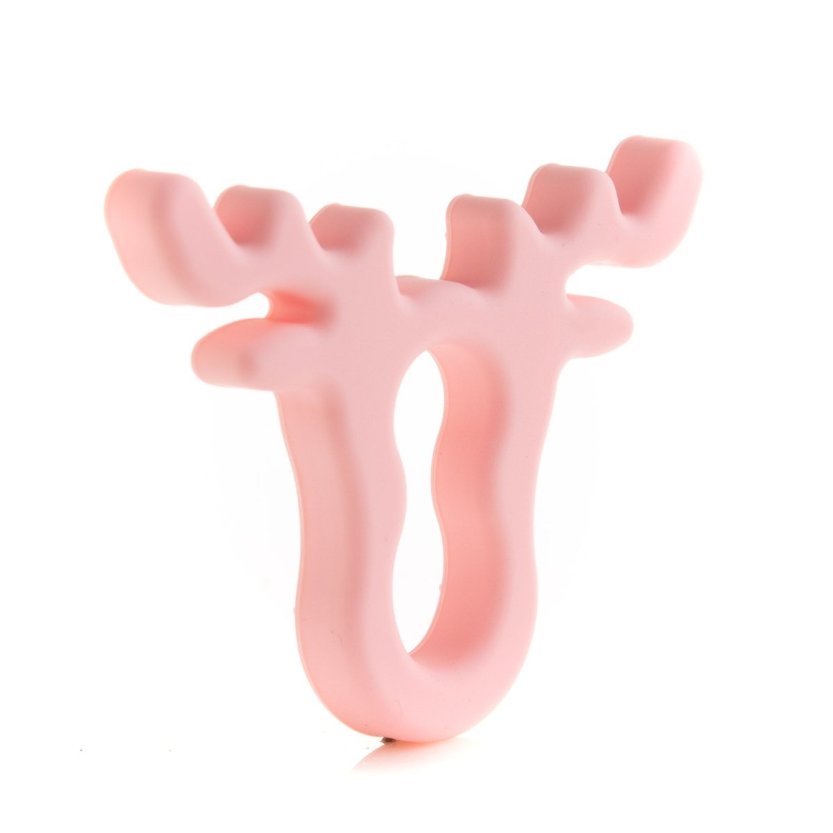 Silicone Teethers and Pendants Antlers Soft Pink from Cara & Co Craft Supply