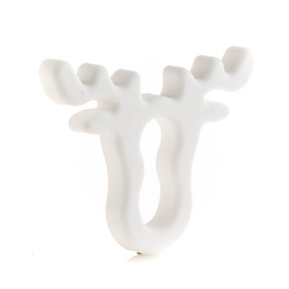 Silicone Teethers and Pendants Antlers White from Cara & Co Craft Supply