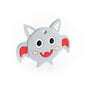 Silicone Teethers and Pendants Bats Glacier Grey from Cara & Co Craft Supply
