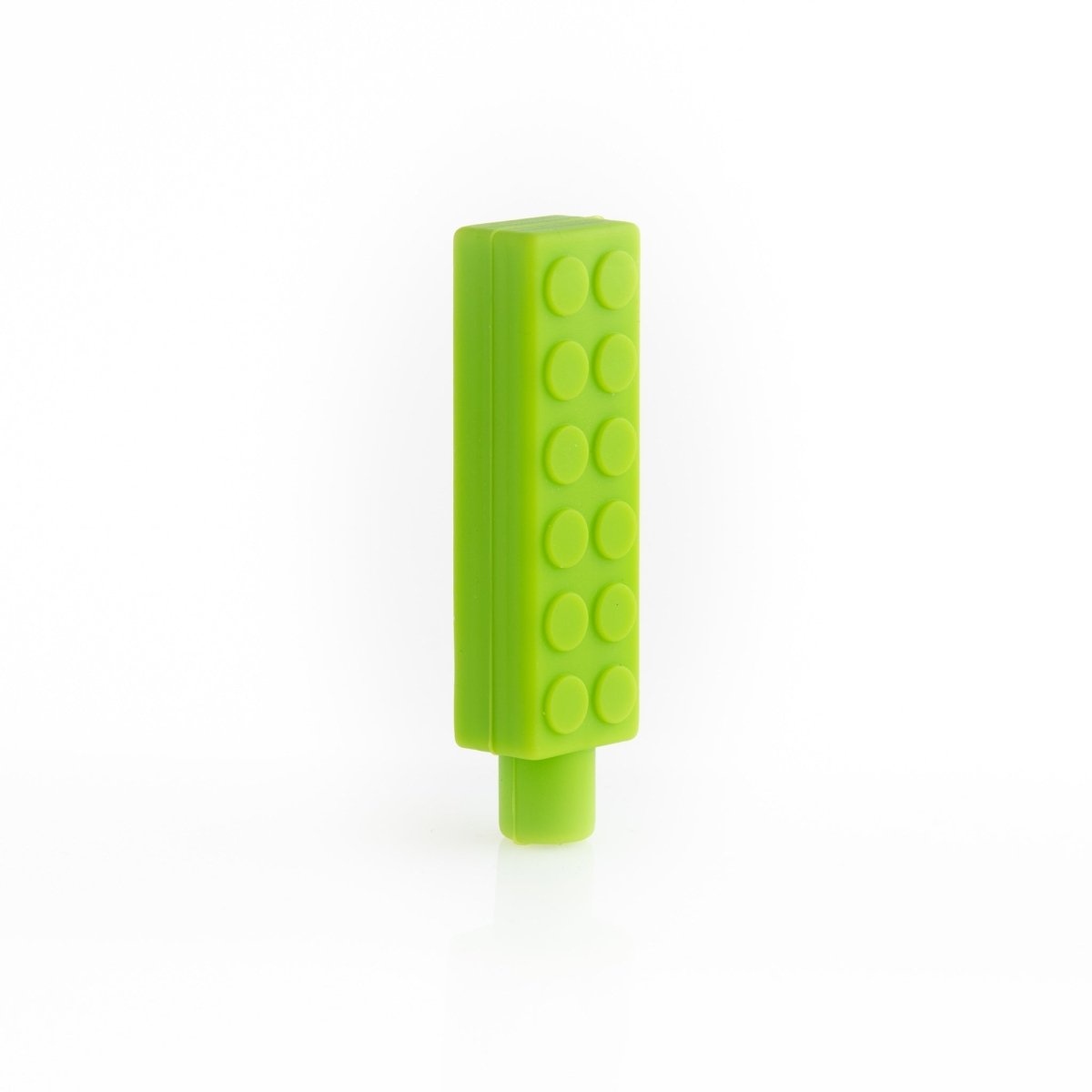 Silicone Teethers and Pendants Chewable Pencil Topper Chartreuse Green from Cara & Co Craft Supply