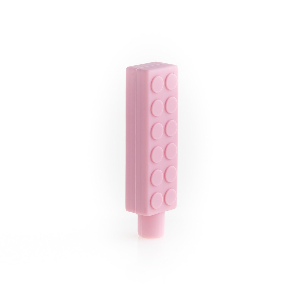 Silicone Teethers and Pendants Chewable Pencil Topper Soft Pink from Cara & Co Craft Supply