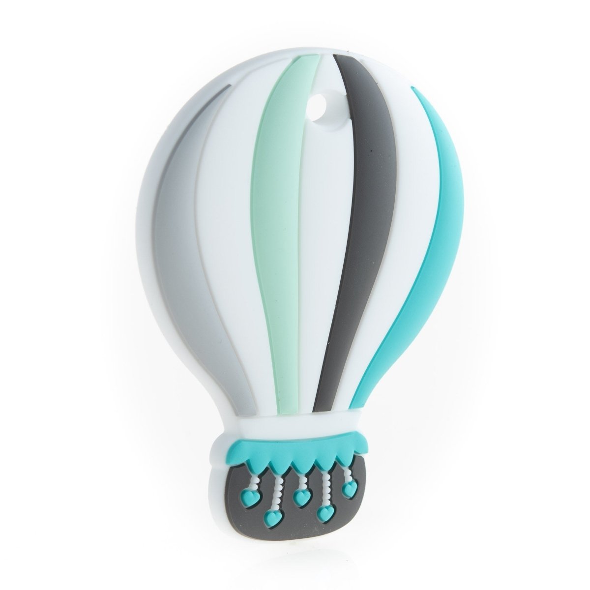 Silicone Teethers and Pendants Colorful Hot Air Balloons Storm from Cara & Co Craft Supply