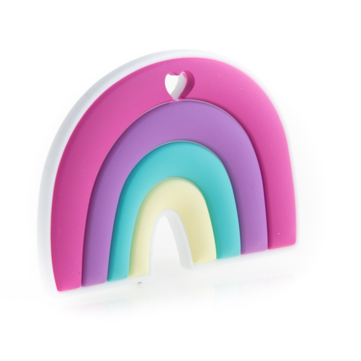 Silicone Teethers and Pendants Colorful Rainbows Day Break from Cara & Co Craft Supply