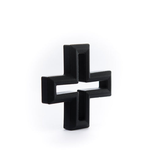 Silicone Teethers and Pendants Crosses Black from Cara & Co Craft Supply