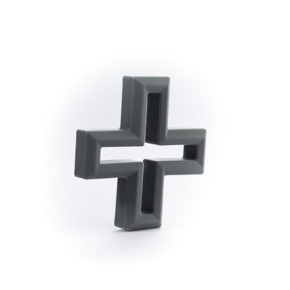 Silicone Teethers and Pendants Crosses Grey from Cara & Co Craft Supply