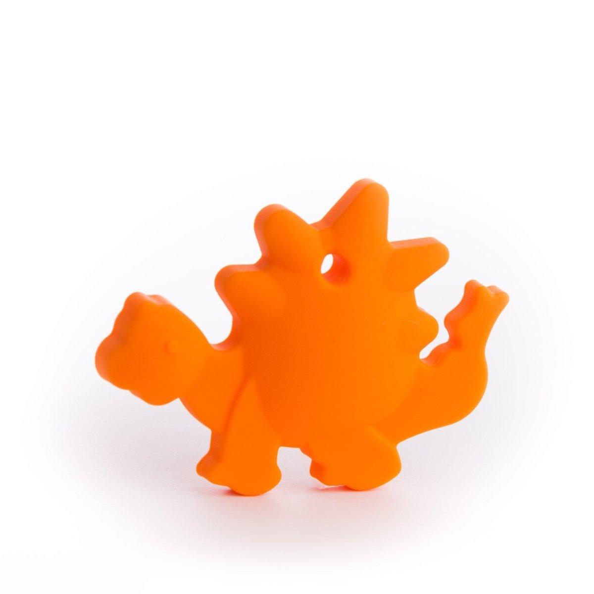 Silicone Teethers and Pendants Dinosaurs Tangerine Orange from Cara & Co Craft Supply