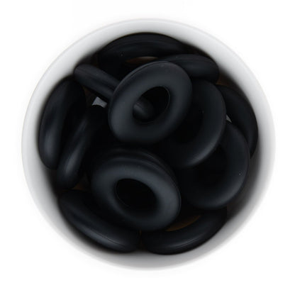Silicone Teethers and Pendants Donuts Black from Cara & Co Craft Supply