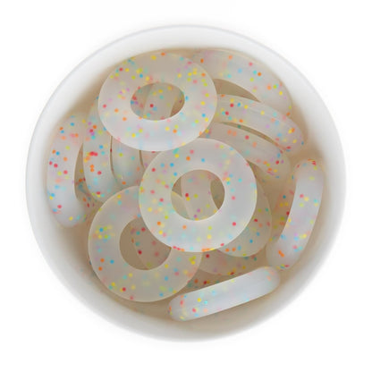 Silicone Teethers and Pendants Donuts Rainbow Sprinkles from Cara & Co Craft Supply