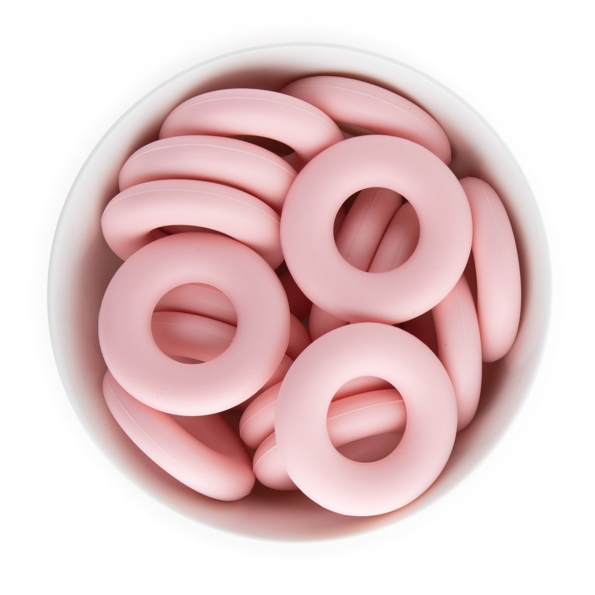 Silicone Teethers and Pendants Donuts Soft Pink from Cara & Co Craft Supply
