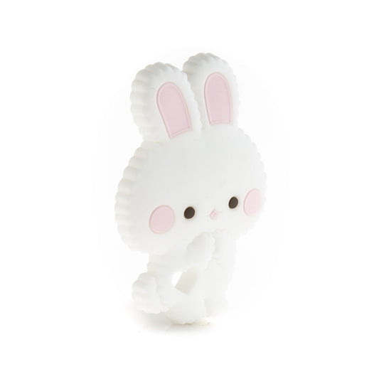 Silicone Teethers and Pendants Fluffy Bunnies Baby Blue from Cara & Co Craft Supply