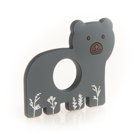 Silicone Teethers and Pendants Mama Bear Charcoal Grey from Cara & Co Craft Supply