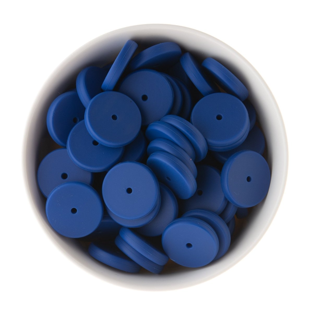 Spacer Beads Coins Classic Blue from Cara & Co Craft Supply