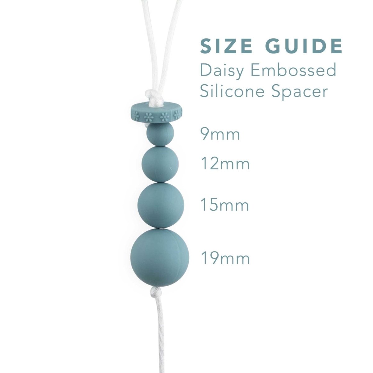 Spacer Beads Daisy Embossed Soft Pink from Cara & Co Craft Supply