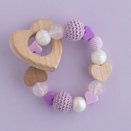 Wood Beads Hearts from Cara & Co Craft Supply