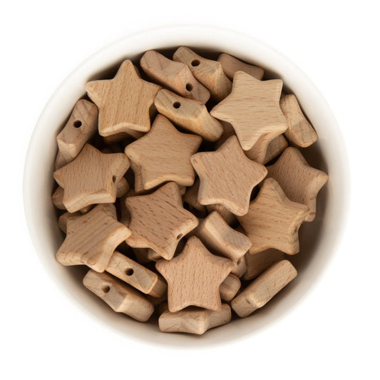 Wood Beads Stars from Cara & Co Craft Supply