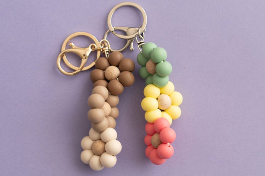 Triple Flower Keychain
