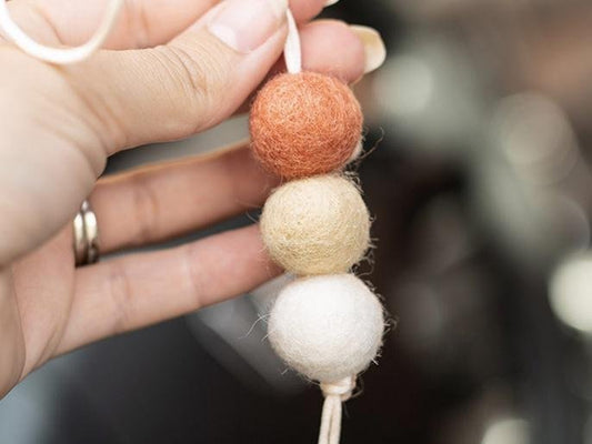 Felt Ball Car Diffuser - Cara & Co Craft Supply