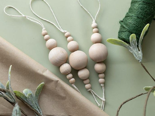 Wood Icicle Ornament - Cara & Co Craft Supply