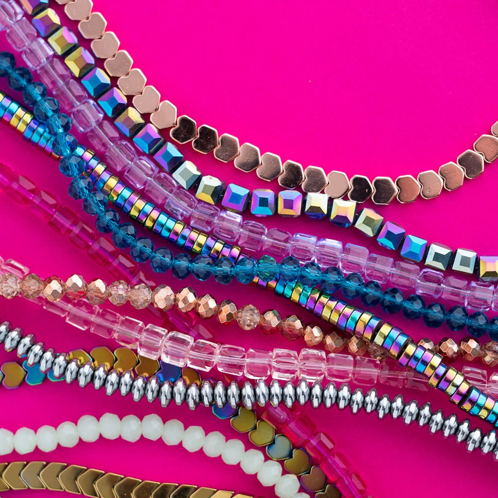 Glass & Hematite Beads - Cara & Co.