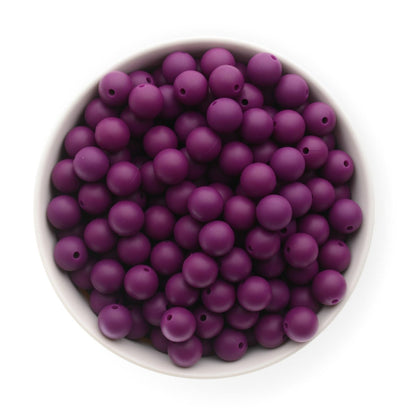LAST CHANCE 12mm Round Plum Purple from Cara & Co Craft Supply