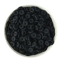 12mm Ribbed Silicone Spacer Beads Black for silicone bead crafting from Cara & Co Craft Supply