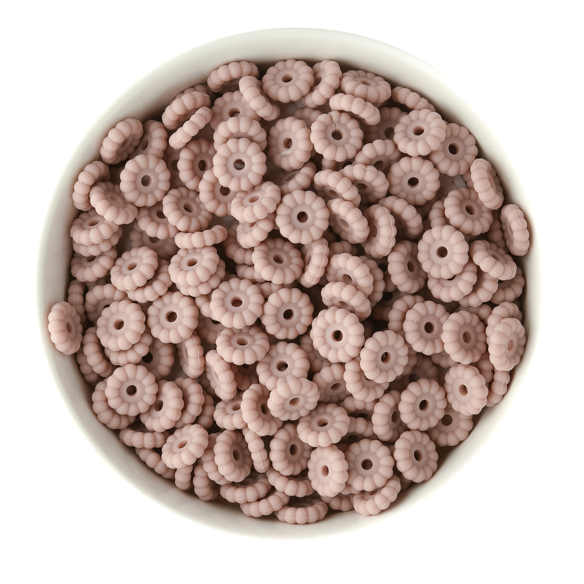 12mm Ribbed Silicone Spacer Beads Lace for silicone bead crafting from Cara & Co Craft Supply