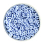 12mm Ribbed Silicone Spacer Beads Pastel Blue for silicone bead crafting from Cara & Co Craft Supply
