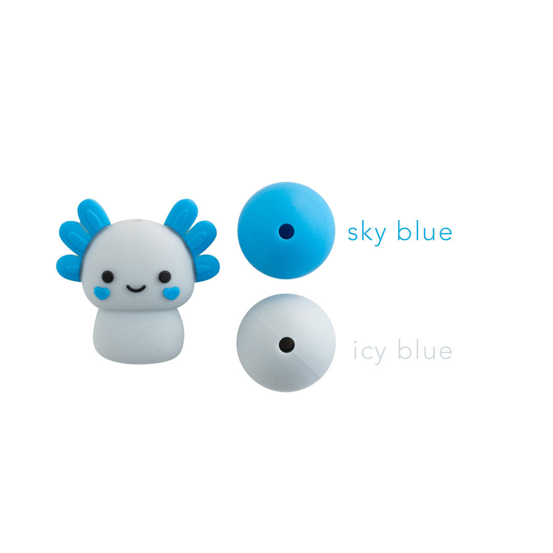 3D Axolotl Silicone Focal Bead for silicone crafting