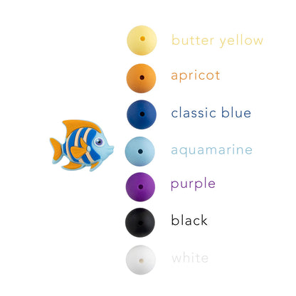 3D Fish Silicone Focal Bead for crafting from Cara & Co Craft Supply