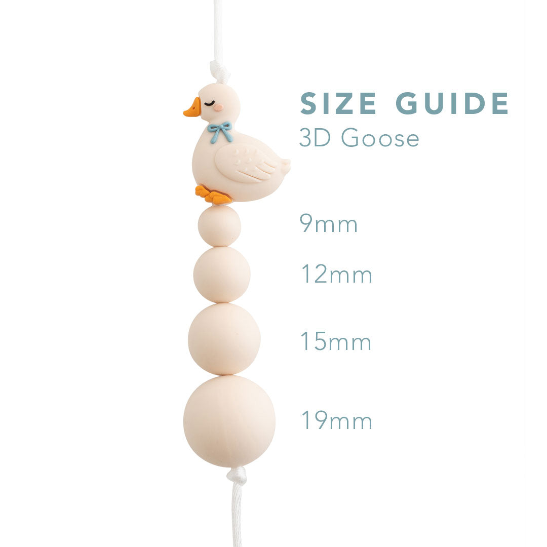3D Goose Silicone Focal Beads