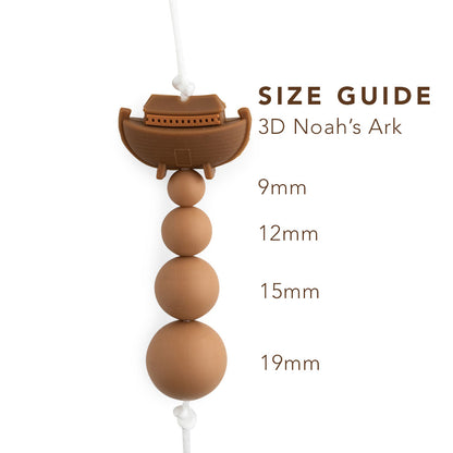 3D Noah's Ark Silicone focal beads