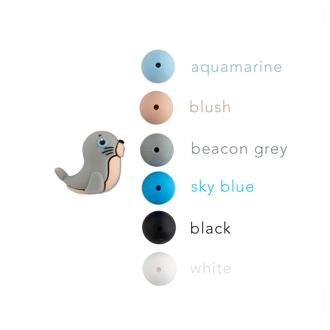 3D Seal Silicone Focal Bead for crafting from Cara & Co Craft Supply