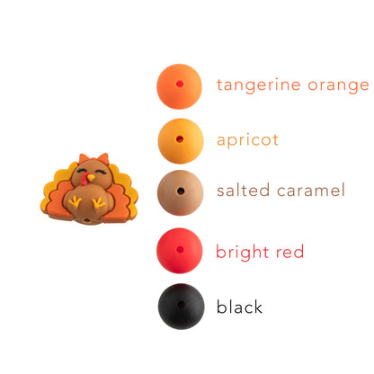 3D Turkey Silicone Focal Beads
