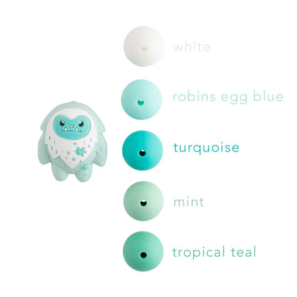 3D Yeti Snow Monster Silicone Focal Beads