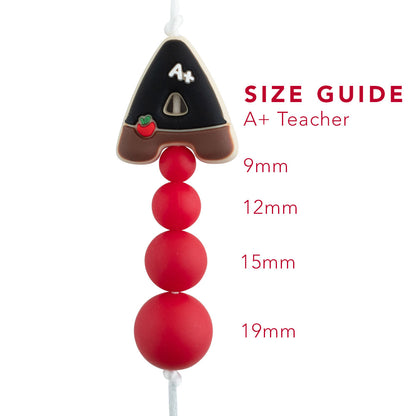 A+ Teacher Silicone Focal Beads
