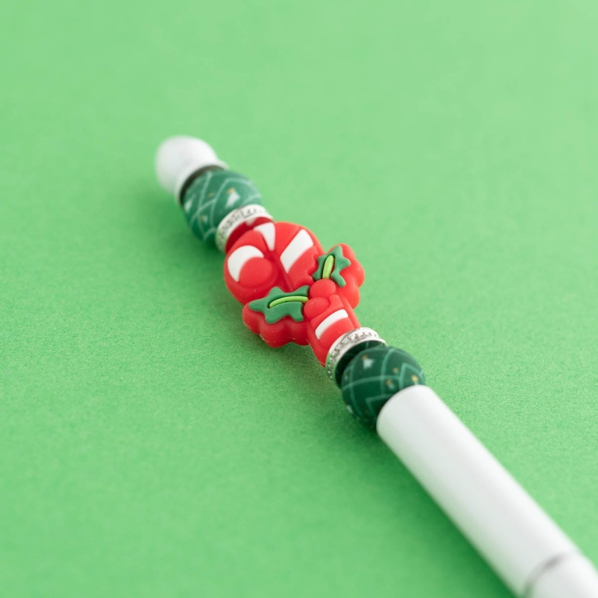 Candy Cane Silicone Focal Beads