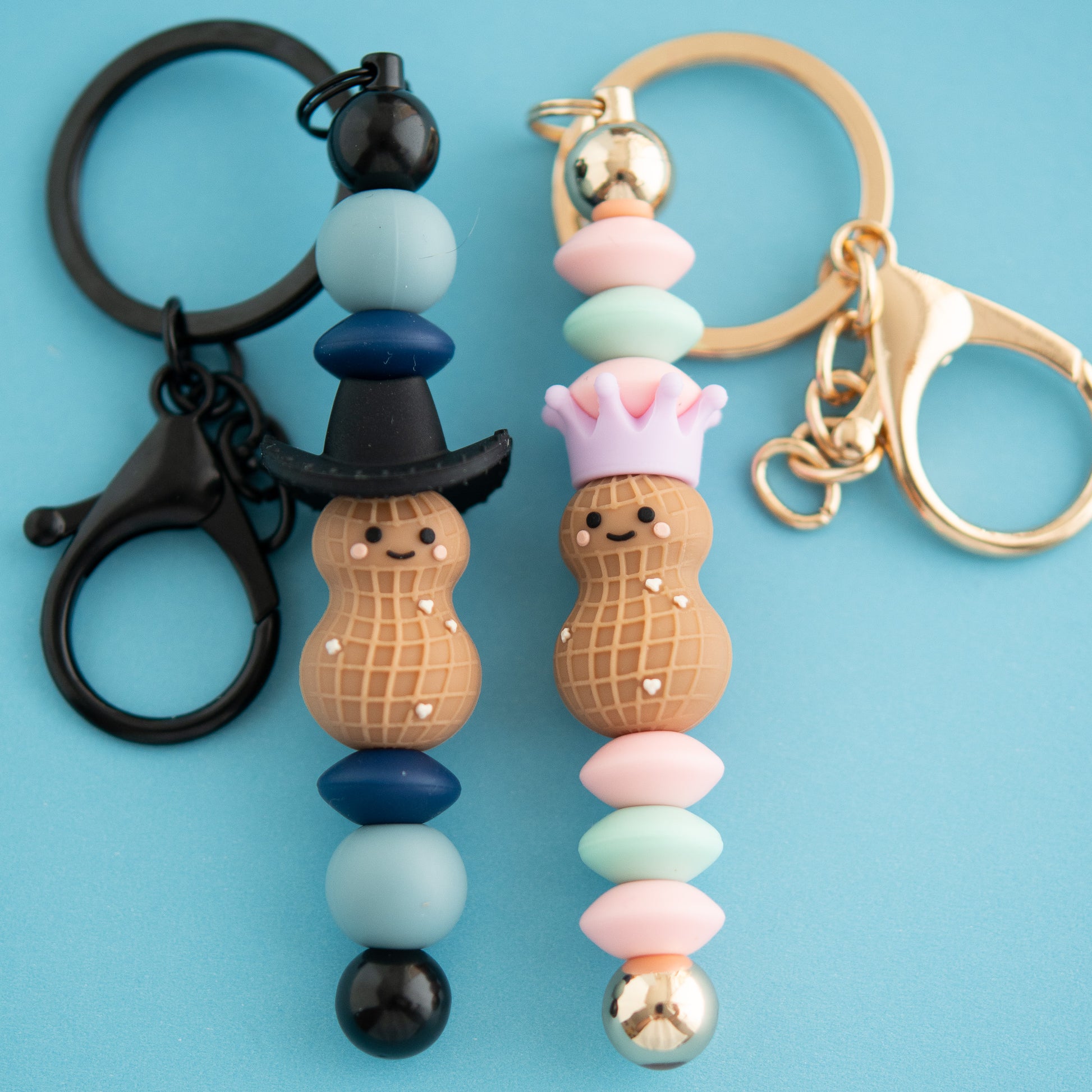3D Peanut Silicone Focal Bead for silicone bead crafting from Cara & Co craft supply