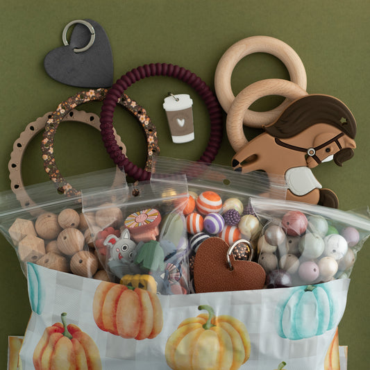 Fall Mystery Bundle silicone beads for crafting from cara & co craft supply