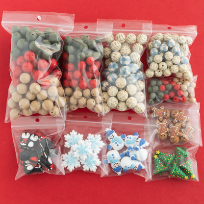 Christmas LE Bundle for silicone bead crafting from Cara & Co Craft Supply
