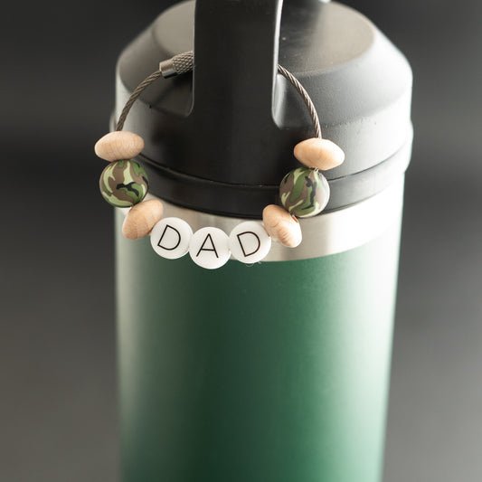 shop the Image Cool Camo Dad Tag Silicone Beads