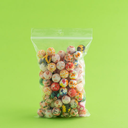 15mm Round Print Grab Bag for Silicone crafting from Cara & Co Craft Supply