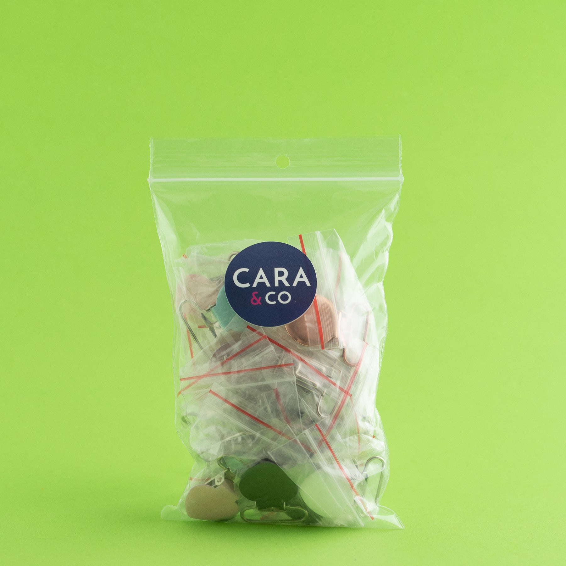 Metal Clip Grab bag for silicone crafting from Cara & Co Craft Supply