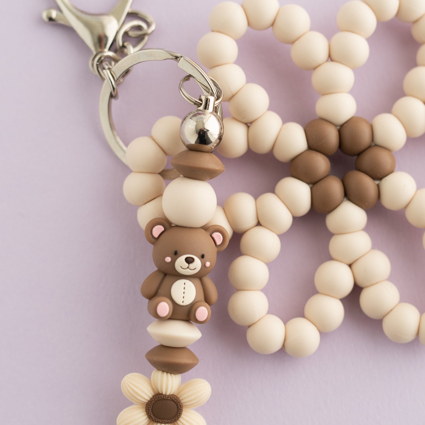 3D Teddy Bear Silicone Focal Beads for silicone crafting from Cara & Co Crafting Supplies