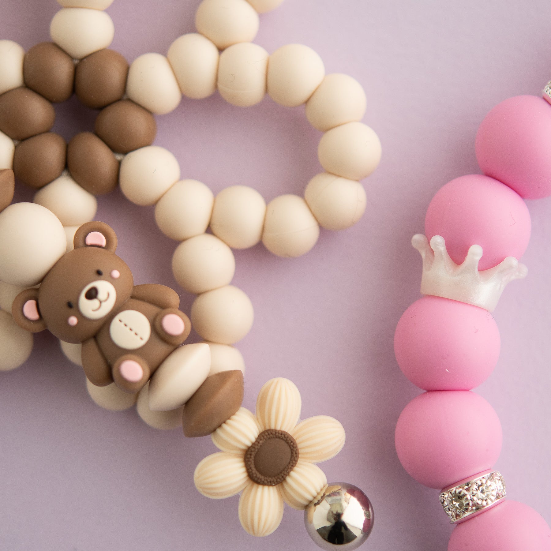 Crown Spacer Silicone Beads for silicone crafting from Cara & Co Crafting Supplies