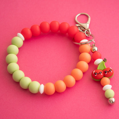 3D Cherries Silicone Focal Beads from Cara & Co Craft Supply
