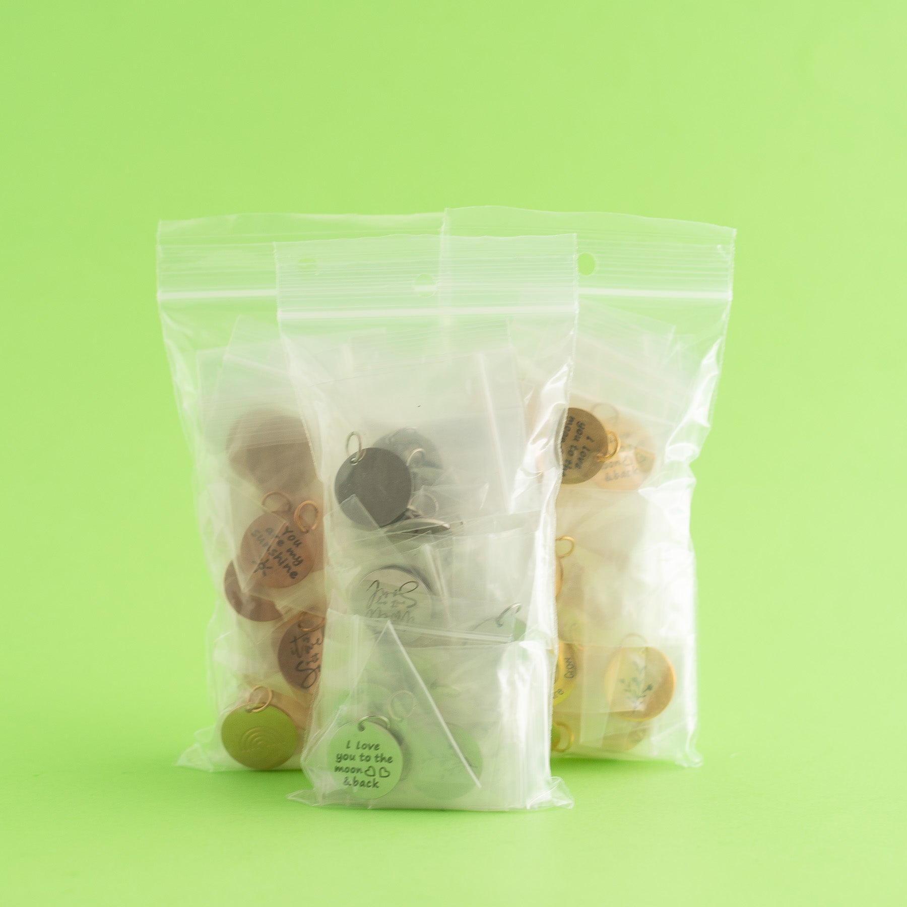 Stainless Steel Charm Grab Bags from Cara & Co Crafting Supply