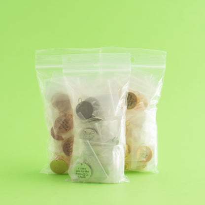 Stainless Steel Charm Grab Bags from Cara & Co Crafting Supply