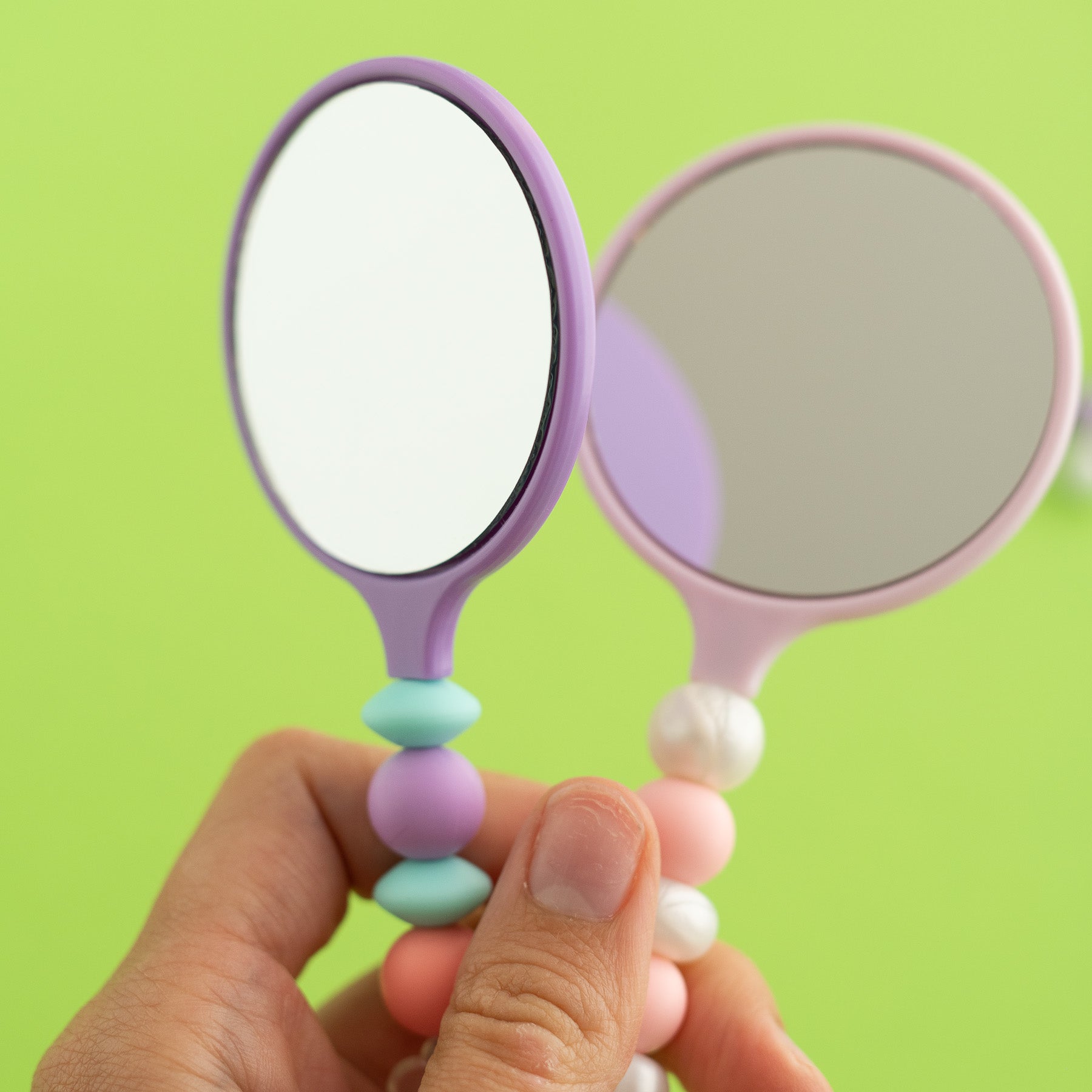 Beadable Mirror for silicone bead crafting from Cara & Co Craft Supply